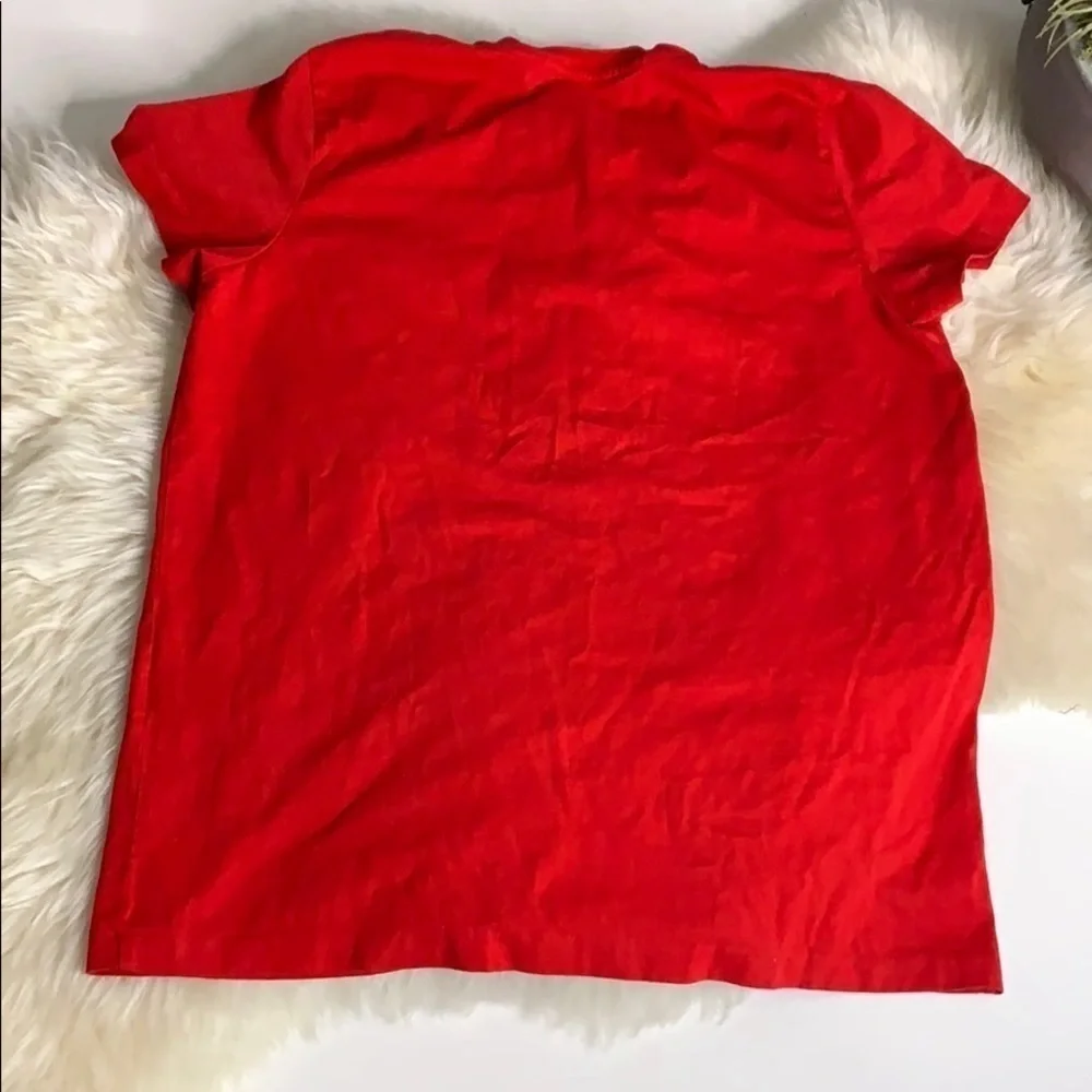 Ralph Lauren Red V-Neck Classic T-Shirt Kids Large shirt sleeve